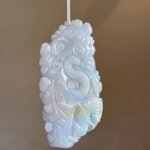 三彩财神爷吊坠 Tri-Color Jadeite God of Wealth Pendant