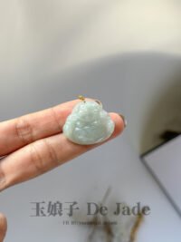 18K冰件笑佛 Laughing Buddha Pendant