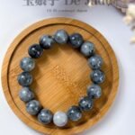 冰乌鸡翡翠手串 Icy Black Jadeite Bracelet