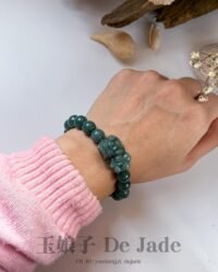487306161_1239478534390183_8065640692827658342_n2 蓝水貔貅手串 Blue Jadeite PiXiu Bracelet
