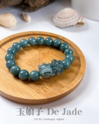 蓝水貔貅手串 Blue Jadeite PiXiu Bracelet
