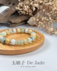 多宝南瓜手串 Multi-Colored Jade Pumpkin Bead Bracelet