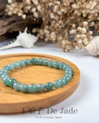 晴低翡翠手串 Guatemalan Blue Jadeite Bracelet