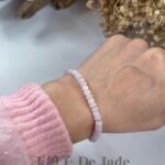 粉紫翡翠算盘珠手串 Pink Jadeite Abacus Bead Bracelet