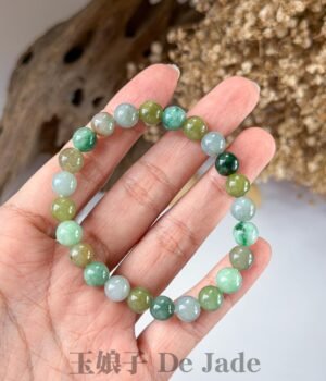 多宝翡翠手串 Multi-Color Jadeite Bracelet