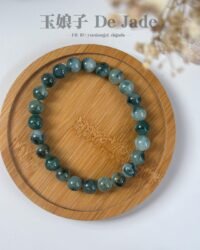 487488646_1241753360829367_5222985370674822503_n 飘蓝花翡翠手串 Blue Floral Jadeite Bracelet