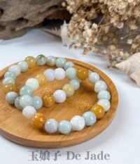487500681_1241753430829360_7573026276820396134_n 多宝莲花手串 Multicolor Lotus Jadeite Bracelet
