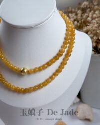487503488_1241753270829376_200761351610154702_n 黄翡长串 Yellow Jadeite Necklace