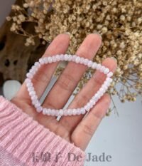 粉紫翡翠算盘珠手串 Pink Jadeite Abacus Bead Bracelet