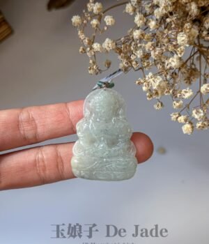 487522335_1240673414270695_7228385241750181821_n 洒乌鸡观音吊坠 Black-Snow Jade Guanyin Pendant
