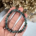 487669893_1241753567496013_5380597962492518557_n 冰飘蓝花翡翠手串 Ice Blue Floral Jadeite Bracelet