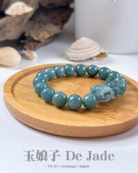 蓝水貔貅手串 Blue Jadeite PiXiu Bracelet