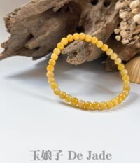 黄翡手串 Yellow Jadeite Bracelet