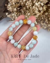 487959465_1241753214162715_4235955501732135867_n 多宝莲花手串 Multicolor Lotus Jadeite Bracelet