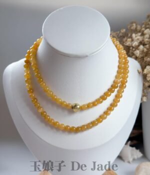 488039649_1241753400829363_889660229713547690_n 黄翡长串 Yellow Jadeite Necklace
