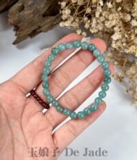 晴低翡翠手串 Guatemalan Blue Jadeite Bracelet