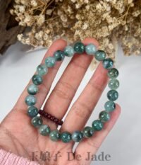 488679632_1241753330829370_7615458008467033660_n 飘蓝花翡翠手串 Blue Floral Jadeite Bracelet
