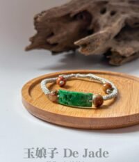 489569340_1246587417012628_7482334470461813263_n 花青翡翠手牌 Flower-Green Jadeite Bracelet