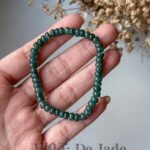 蓝水算盘珠手串 Blue Water Jadeite Abacus Bead Bracelet