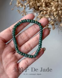 蓝水算盘珠手串 Blue Water Jadeite Abacus Bead Bracelet