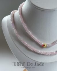 490294420_1254986282839408_8543533806681002853_n 粉翡翠竹节长串 Pink Jadeite Bamboo Bead Necklace