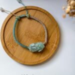 苹果绿貔貅翡翠手绳 Apple Green Jadeite Pixiu Bracelet