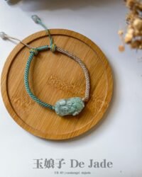 苹果绿貔貅翡翠手绳 Apple Green Jadeite Pixiu Bracelet