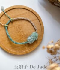 苹果绿貔貅翡翠手绳 Apple Green Jadeite Pixiu Bracelet