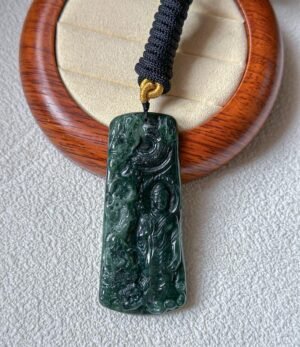 WhatsApp Image 2025-11-03 at 1.11.55 PM 老蓝水阿弥陀佛吊坠 Old Blue-Water Jade Amitabha Pendant