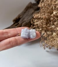 18K紫貔貅吊坠 18K Purple Pixiu Jadeite Pendant