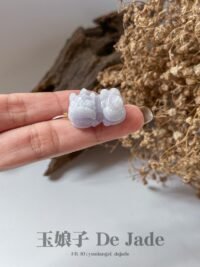 18K紫貔貅吊坠 18K Purple Pixiu Jadeite Pendant