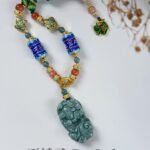 蓝水貔貅吊坠 Blue Water Jadeite Pixiu Pendant