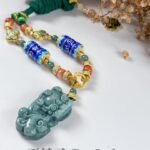 蓝水貔貅吊坠 Blue Water Jadeite Pixiu Pendant
