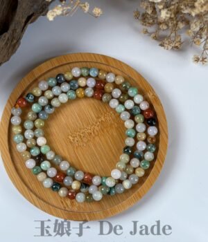 多宝翡翠长串 Multicolor Jadeite Necklace