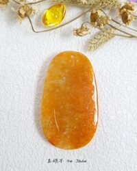 红翡原皮关公吊坠 Red Original Skin Guan Gong Pendant