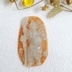 红翡原皮关公吊坠 Red Original Skin Guan Gong Pendant