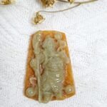 红翡原皮关公吊坠 Red Original Skin Guan Gong Pendant