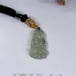 冰茶黄翡观音吊坠 Icy Tea Yellow Jade Guanyin Pendant