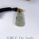 冰茶黄翡观音吊坠 Icy Tea Yellow Jade Guanyin Pendant