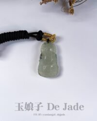 冰茶黄翡观音吊坠 Icy Tea Yellow Jade Guanyin Pendant