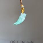 3D正阳绿龙牙貔貅吊坠 Dragon Tooth Pixiu Pendant