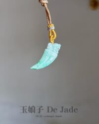 3D正阳绿龙牙貔貅吊坠 Dragon Tooth Pixiu Pendant