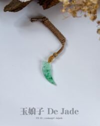 3D正阳绿龙牙貔貅吊坠 Dragon Tooth Pixiu Pendant