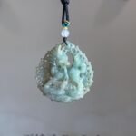 489270829_1247590163579020_2497139631903231290_n 镂空茶黄麒麟吊坠 Hollow-Carved Tea Yellow Qilin Pendant