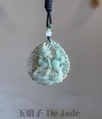 489270829_1247590163579020_2497139631903231290_n 镂空茶黄麒麟吊坠 Hollow-Carved Tea Yellow Qilin Pendant