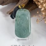 晴低绿关公吊坠 Sunny Green Guan Gong Pendant