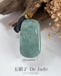 晴低绿关公吊坠 Sunny Green Guan Gong Pendant