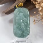 晴低绿关公吊坠 Sunny Green Guan Gong Pendant