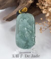 晴低绿关公吊坠 Sunny Green Guan Gong Pendant