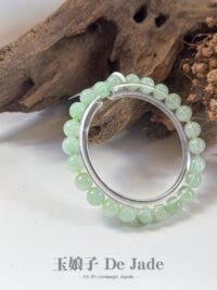 苹果绿翡翠手串 Apple Green Jade Bracelet